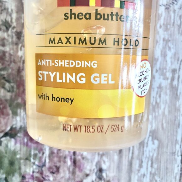 Cantu Shea Butter Maximum Hold Anti-shedding Styling Gel Honey 18.5oz No Crunch - Picture 3 of 7